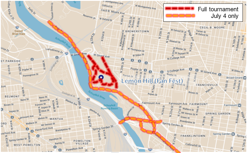 Planned Lemon Hill Area Road Closures
